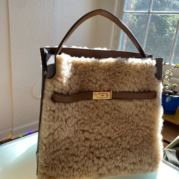 Lee Radziwill Tory Burch double tote bag. Double shearling. Basically unused. - Picture 3 of 3